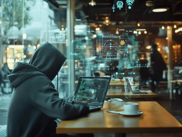ARP-Spoofing: Hacker im Café greift WLAN-Nutzer an Hacker in einem Café führt ARP-Spoofing-Angriff auf WLAN-Nutzer durch